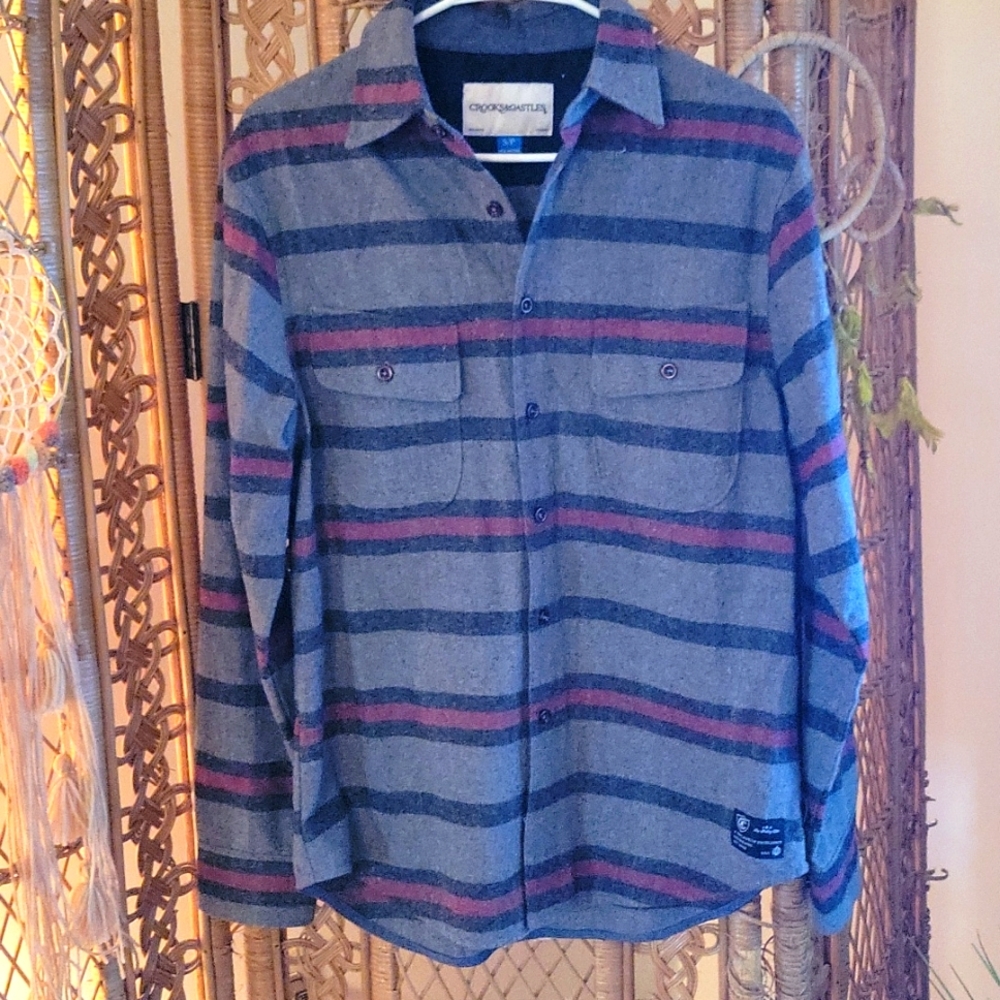 Crooks & Castles stripped button down